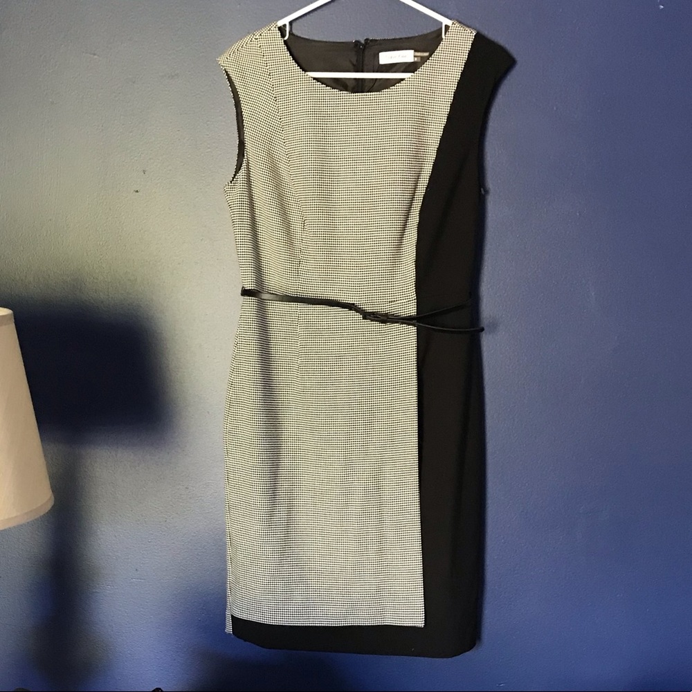 NWT Calvin Klein Houndstooth Dress